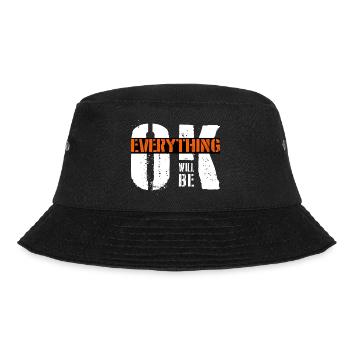 everything will be ok - Bucket Hat - Schwarz - Vorne - Lela (165cm)