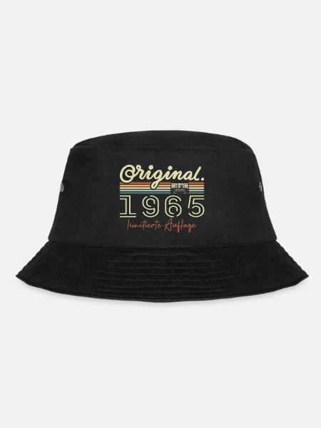 Original 1965 Vintage 1965 Birthday Retro 1965 - Bucket Hat - black