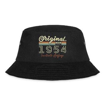 Original 1954 Vintage 1954 Geburtstag Retro 1954 - Bucket Hat - Schwarz - Vorne - Lela (165cm)