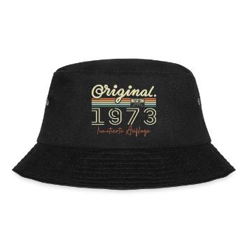 Original 1973 Vintage 1973 Geburtstag Retro 1973 - Bucket Hat - Schwarz - Vorne - Lela (165cm)
