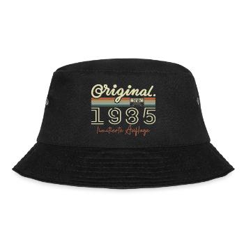 Original 1985 Vintage 1985 Geburtstag Retro 1985 - Bucket Hat - Schwarz - Vorne - Lela (165cm)