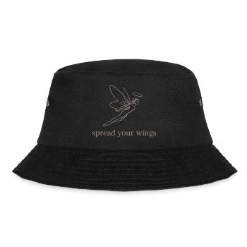 Spread Your Wings Angelic Design - Bucket Hat - Schwarz - Vorne - Lela (165cm)
