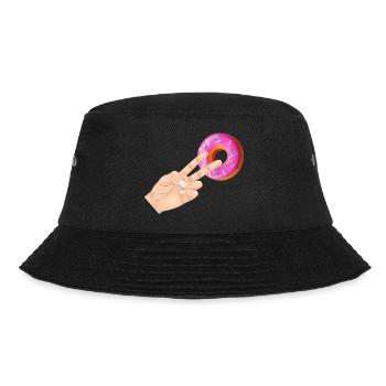 2 In The Pinky Donut - Bucket Hat - black - Front - Lela (165cm)