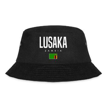 Lusaka Sambia - Bucket Hat - Schwarz - Vorne - Lela (165cm)