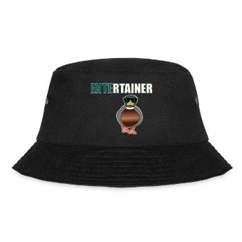 Entertainer Ente - Bucket Hat - Schwarz - Vorne - Lela (165cm)
