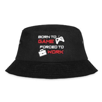 Gamer Work Ethic Graphic Tee - Bucket Hat - black - Front - Lela (165cm)
