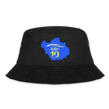 Aube 10 Carte Regionale Coeur - Bucket Hat - Schwarz - Vorne - Lela (165cm)
