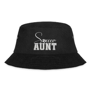 Fußball-Tante - Bucket Hat - Schwarz - Vorne - Lela (165cm)