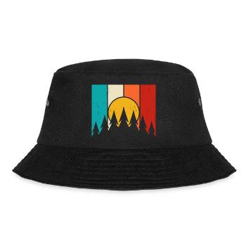 Wandern Wanderer Bergsteiger Geschenk - Bucket Hat - Schwarz - Vorne - Lela (165cm)
