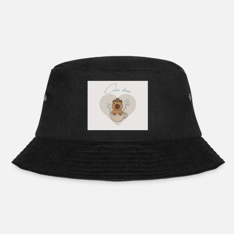 Hamster chillt in Teetasse - Bucket Hat - Schwarz