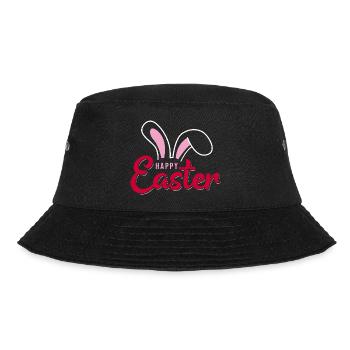 Happy Easter Bunny Scripture - Bucket Hat - black - Front - Lela (165cm)
