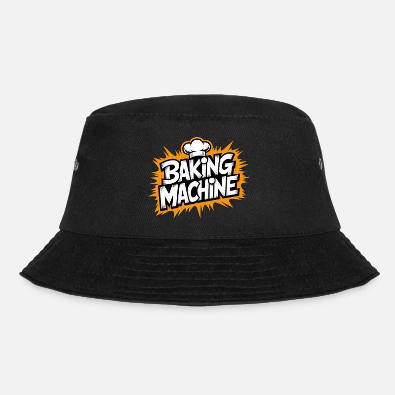 Baking Machine Fun - Bucket Hat - Schwarz