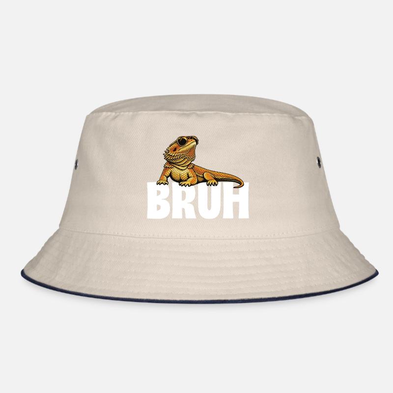 Bruh Bartagrache Lustiger Bartagame Bucket Hat