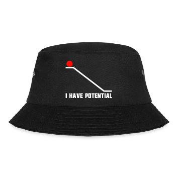 Physics joke for men, funny science, I h - Bucket Hat - black - Front - Lela (165cm)