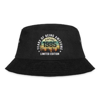 Legendary since 1985, Vintage Edition 1985 Retro - Bucket Hat - black - Front - Lela (165cm)