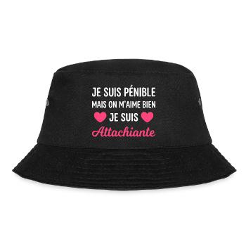 Je suis pénible mais on m'aime bien - Bob - noir - Devant - Lela (165cm)