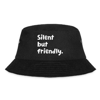 Introvert - Funny Introvert Design - Sarcastic - Bucket Hat - black - Front - Lela (165cm)