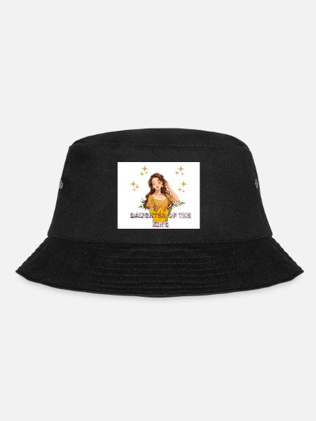 Daughter of the King Crowned Glow - Bucket Hat - black