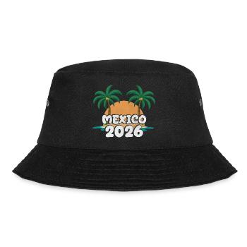 Mexiko 2026 - Bucket Hat - Schwarz - Vorne - Lela (165cm)