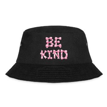 Be Kind Pink Bow T-Shirt Coquette Aesthetic - Bucket Hat - black - Front - Lela (165cm)