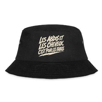 Pas d'abdos ni de cheveux - Humour pour homme - Bob - noir - Devant - Lela (165cm)