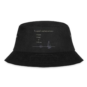 The remedy for anything... for dark products - Bucket Hat - black - Front - Lela (165cm)