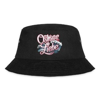  Ostsee Liebe Maritimes Motiv Mit Leuchtturm Und - Bucket Hat - Schwarz - Vorne - Lela (165cm)