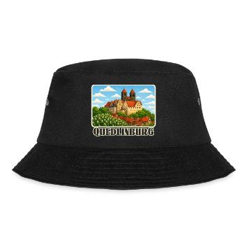 Quedlinburg - Bucket Hat - Schwarz - Vorne - Lela (165cm)