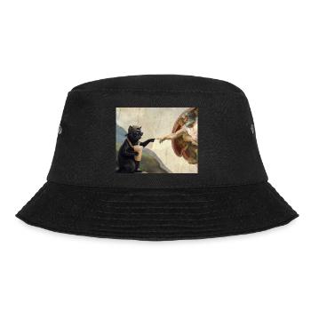 Chat gifle la main de Dieu Mème des chats drôles - Bob - noir - Devant - Lela (165cm)
