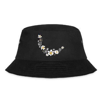 Floral garland - Bucket Hat - black - Front - Lela (165cm)