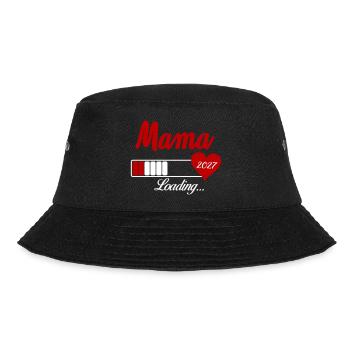 Mama Loading 2027 Herz - Bucket Hat - Schwarz - Vorne