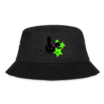Voodoo Bunny Stars - Bucket Hat - black - Front - Lela (165cm)