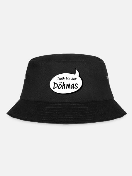Isch bin dor Döhmas Thomas auf sächsisch lustig - Bucket Hat - Schwarz