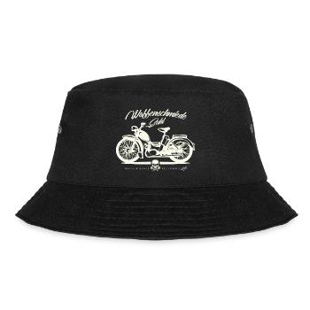 Simson SR2 - DDR Ostalgie Kultmoped - Bucket Hat - Schwarz - Vorne - Lela (165cm)