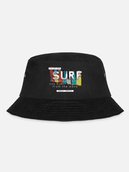 Surfing - Bucket Hat - black
