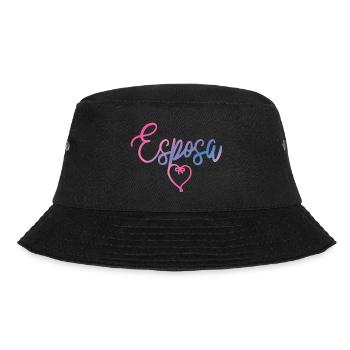 Esposa Cute Wife To Be Bride Couple Wedding Gift - Bucket Hat - black - Front - Lela (165cm)