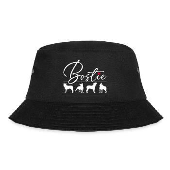Liebe meinen Bostie Boston Terrier Silhouetten - Bucket Hat - Schwarz - Vorne - Lela (165cm)