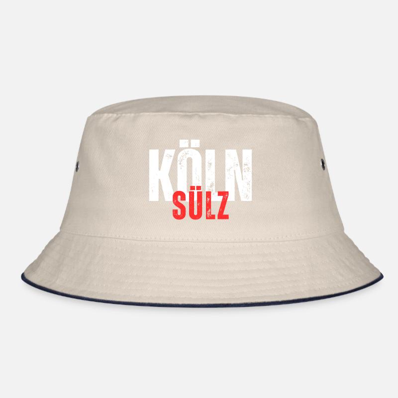 Sülz white red Bucket Hat