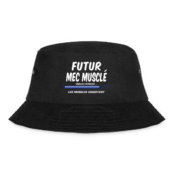 Futur mec musclé muscu musculation - Bob - noir - Devant - Lela (165cm)