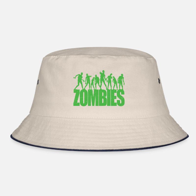 Scary Walking Zombies Horror Halloween Costume Bucket Hat