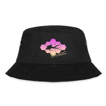 Tauchen - Bucket Hat - Schwarz - Vorne - Lela (165cm)