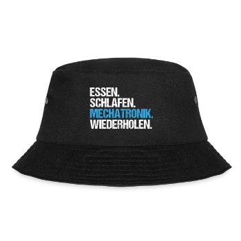 Mechatroniker Mechatronik Mechatronics Engineer - Bucket Hat - Schwarz - Vorne - Lela (165cm)