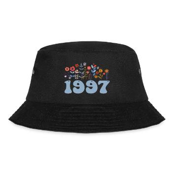 1997 Floral Pattern 1997 Floral Theme Floral 1997 - Bucket Hat - black - Front - Lela (165cm)