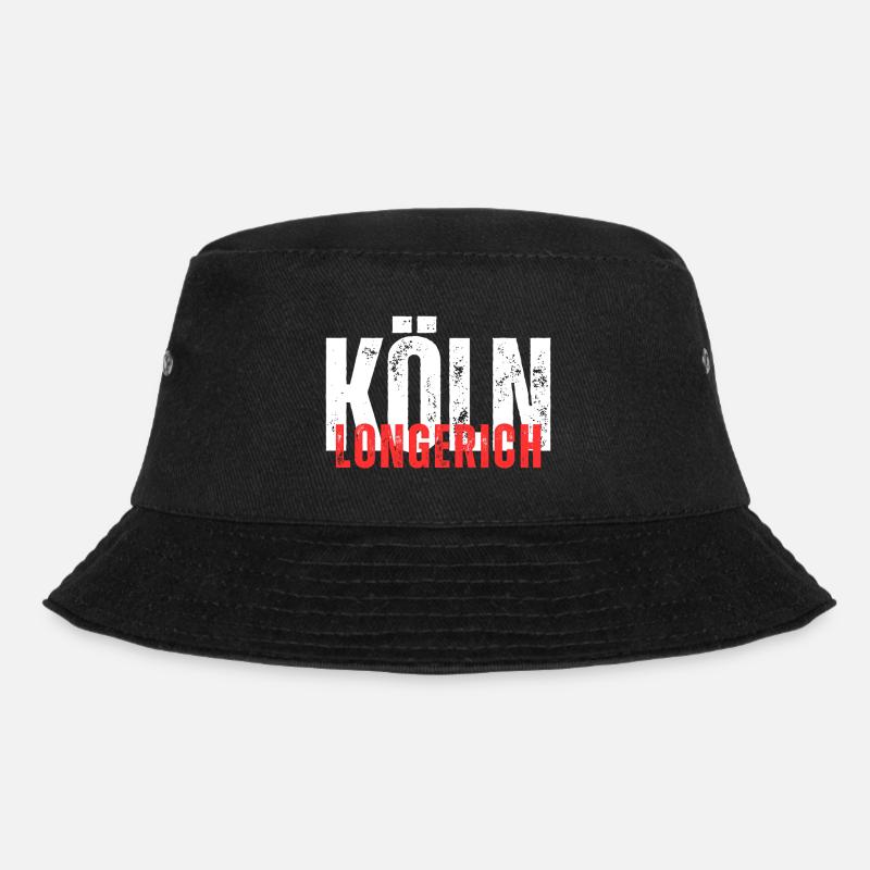 Longerich white red - Bucket Hat - black