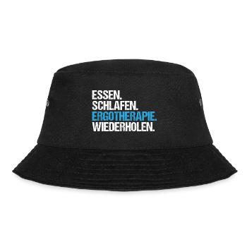 Ergotherapie Ergotherapeut Ergotherapeutin - Bucket Hat - Schwarz - Vorne - Lela (165cm)