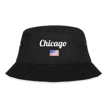 CHICAGO - Bucket Hat - Schwarz - Vorne - Lela (165cm)