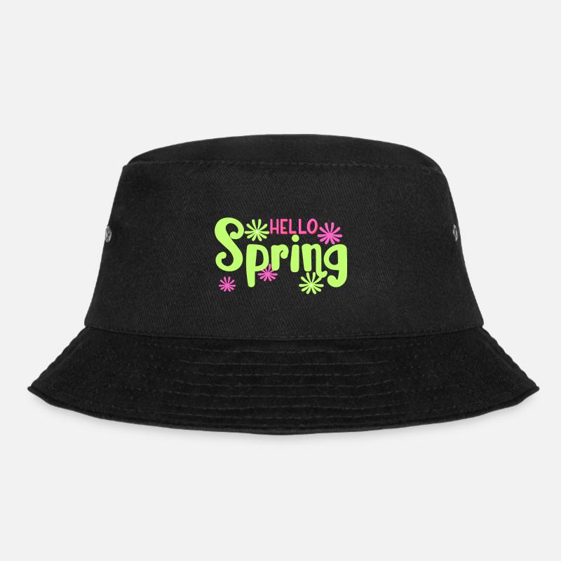 Hallo Frühling - Bucket Hat - Schwarz
