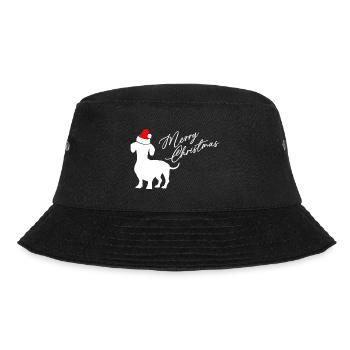 Joyeux Noël teckel avec bonnet de Père Noël - Bob - noir - Devant - Lela (165cm)