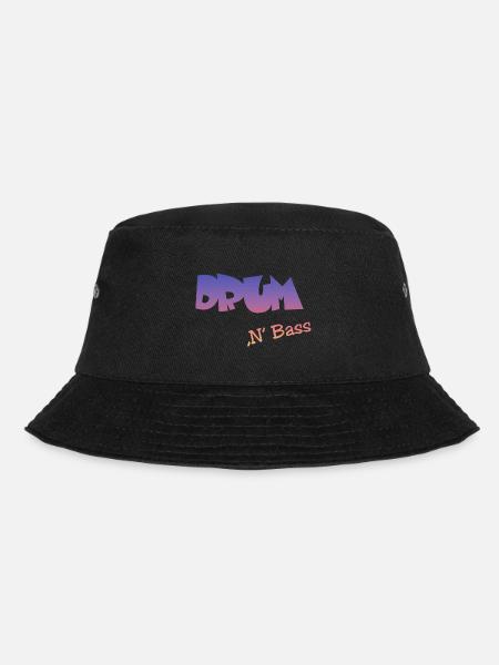 Drum n Bass DNB - Bucket Hat - Schwarz