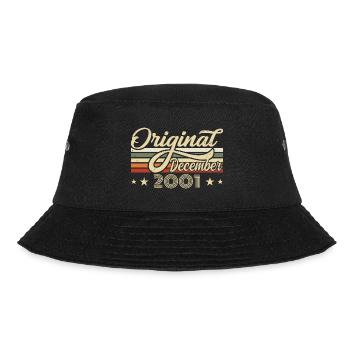 Dezember 2001 - Geburtstagsgeschenk Dezember 2001 - Bucket Hat - Schwarz - Vorne - Lela (165cm)